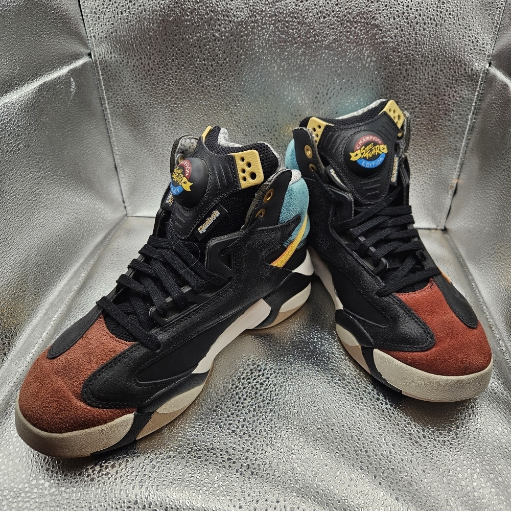 Reebok Multi Colored Shaq Attack Street Fighter Champion Edition Men's Size 7